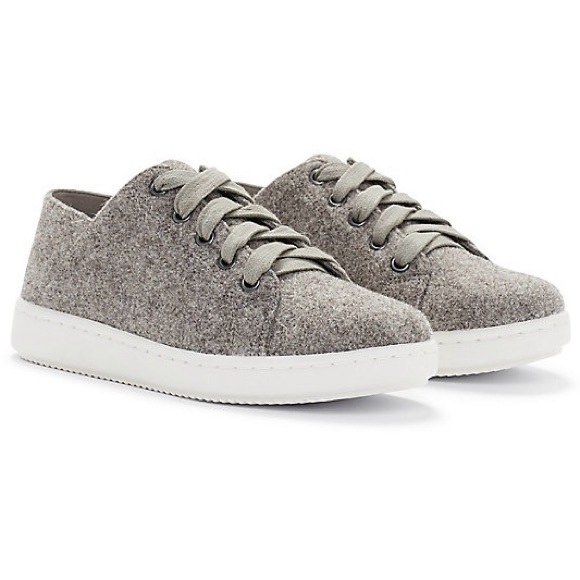 EILEEN FISHER 11 Clifton Felted Wool Sneakers in Koala Gray • Fall Winter Shoes - Picture 14 of 16